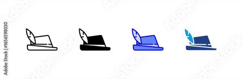 Traditional Hat icon set multiple style collection.