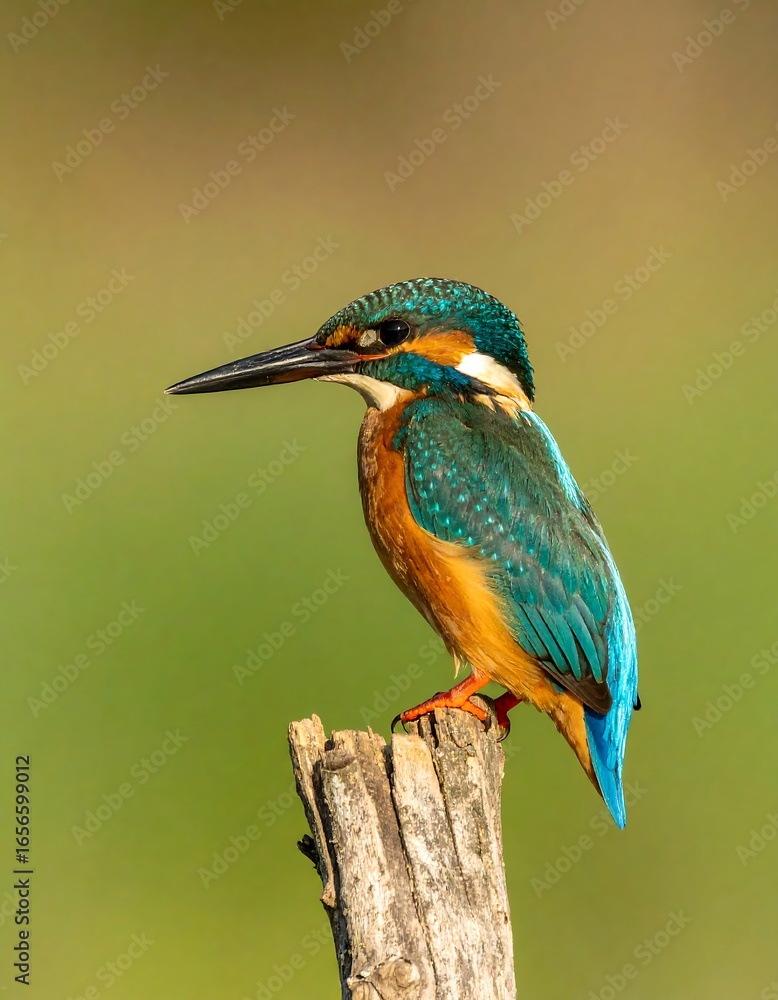 Fototapeta premium Kingfisher perched on a branch
