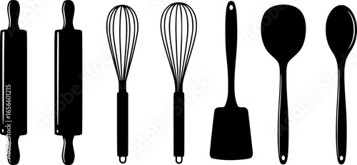 set of kitchen knives