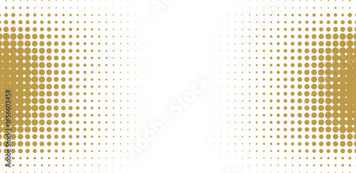 Geometric pattern with gold dots. Vector illustration