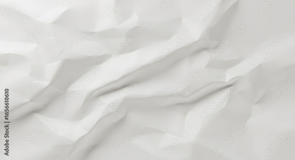 Fototapeta premium Abstract White Fabric Texture Background with Soft Folds and Subtle Shadows