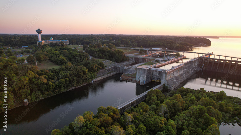 Obraz premium Wilson Dam Florence Alabama