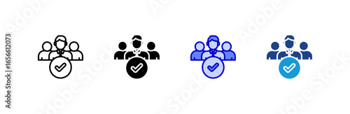 Shortlist icon set multiple style collection.