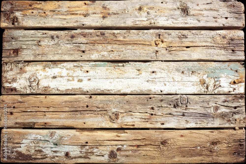Fototapeta premium Weathered wood planks, horizontal