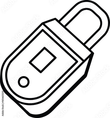 2fa two factor authentication usb key token icon