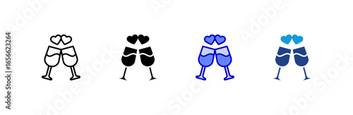 Toast icon set multiple style collection.