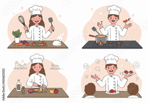 Chefs Cooking Journey: Food Preparation, Cooking, and Presentation for Culinary Arts and Restaurant Business