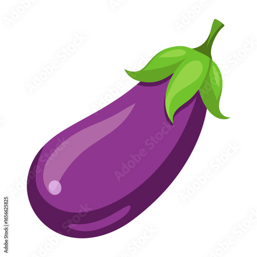 eggplant isolated on white background