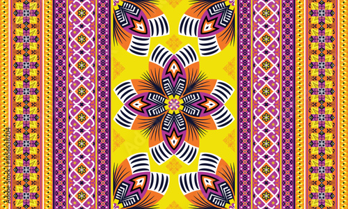 African ethnic native pattern.Traditional kente,ankara,kitenge,chitenge,capulana african wax print fabric pattern.Abstract vector motif pattern.For fabric,clothing,blanket,carpet,woven,wrap,decoration