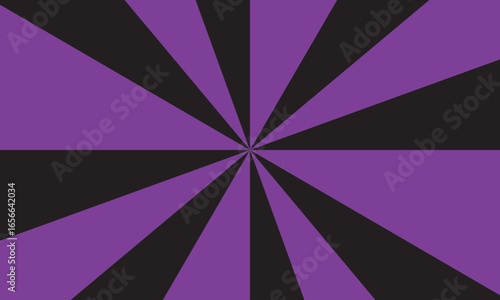 Black and purple sunburst pattern abstract background vector