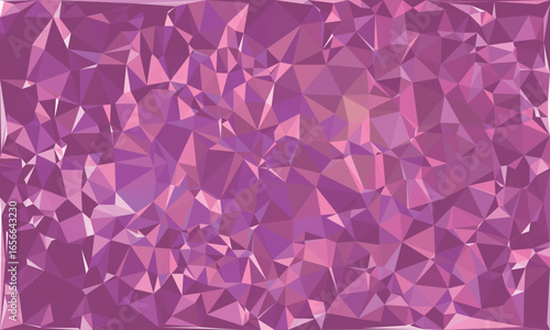 Geometric low poly background with shades of pink and purple abstract pattern