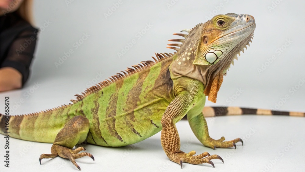 Obraz premium Jamaican Iguana on studio background