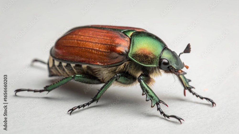 Fototapeta premium Japanese Beetle on studio background