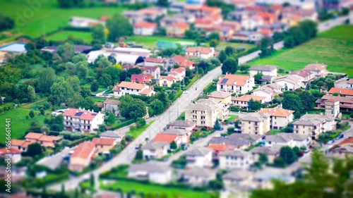 Tilt-Shift Miniature Effect on a Small European Town