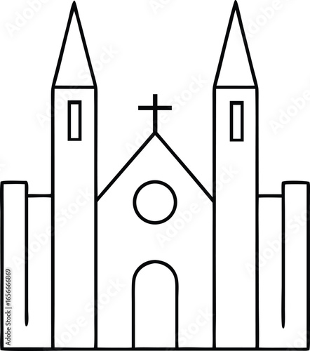 orthodox church icon. church icon vector illustration