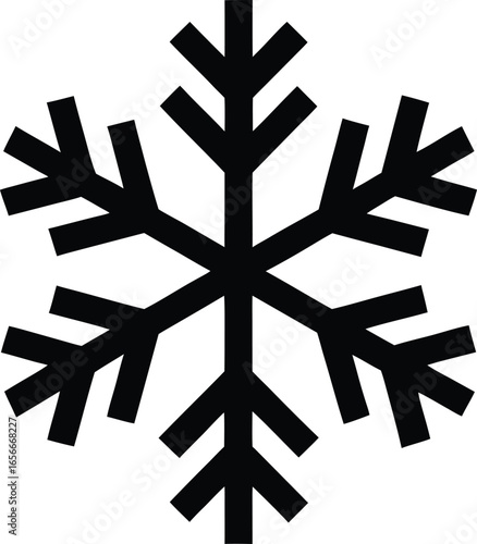 Snowflake icon Vector illustration.