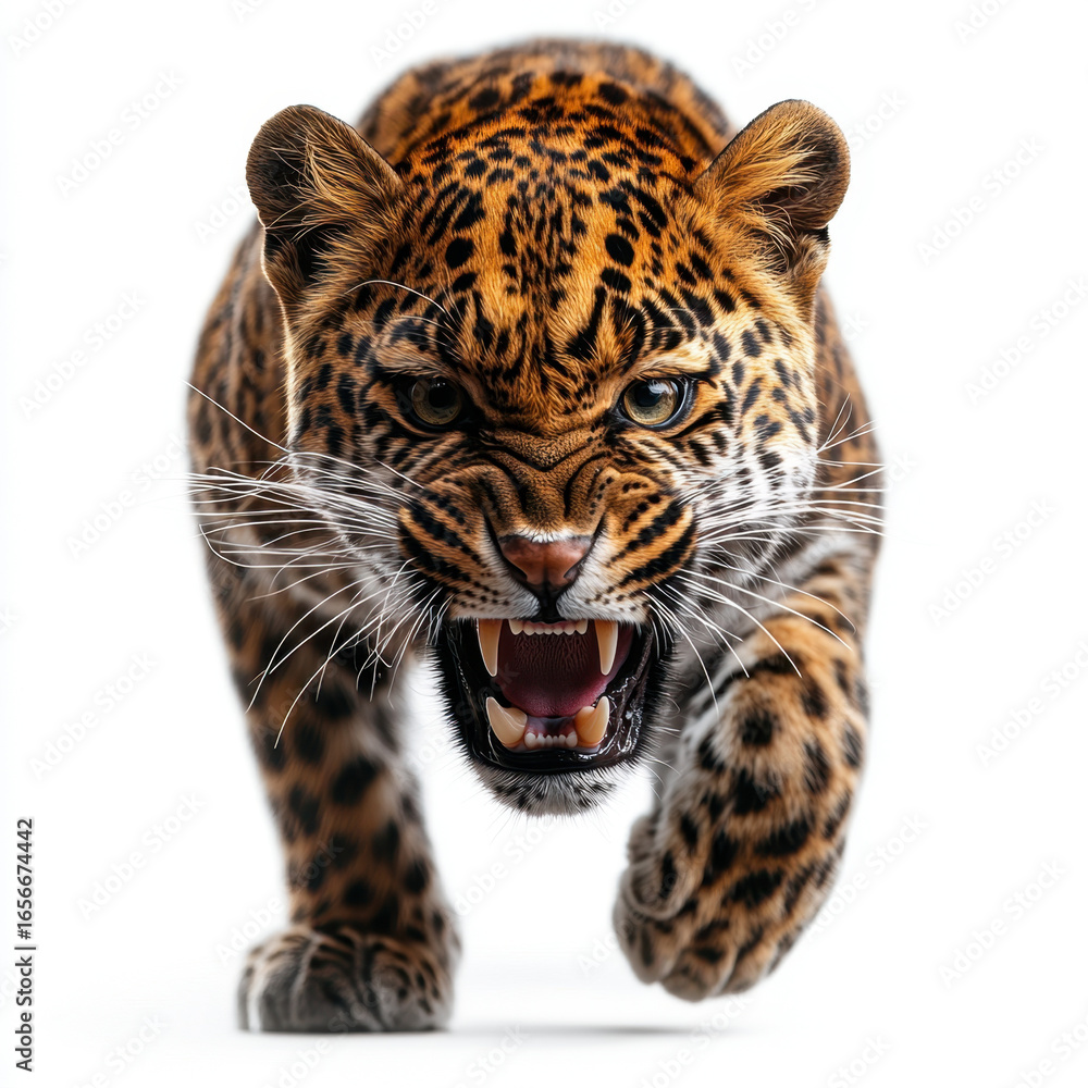 Obraz premium Jaguar charges camera.