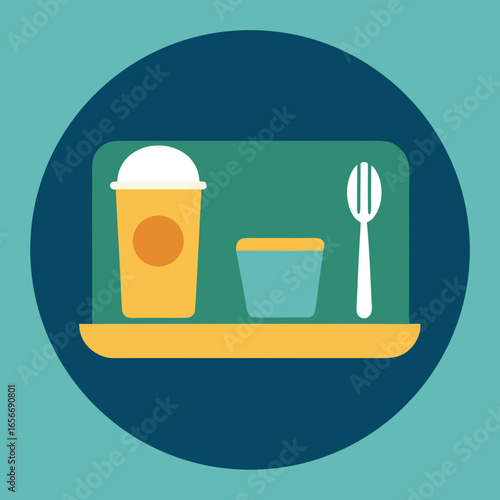 Sausage BBQ Grill Food Simple Vector Icon