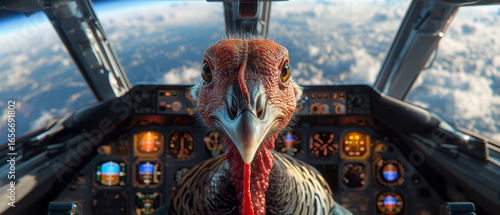 Turkey Pilot in Cockpit
