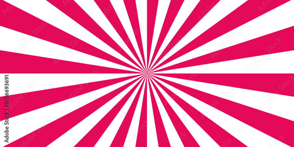 Fototapeta premium Funky ray elements, circle motifs, reminiscent of circus themes. Abstract background with rays retro starburst abstract. Sunburst background vector illustration pattern beam rays.