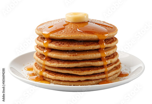 Wallpaper Mural  Fluffy Stack of Pancakes - Classic Breakfast & Brunch Staple Torontodigital.ca