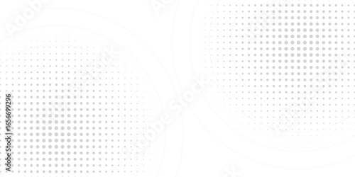 Abstract background with circles and halftone dots pattern. vector illustration