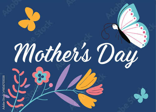Beautiful floral banner design for mother s day celebration