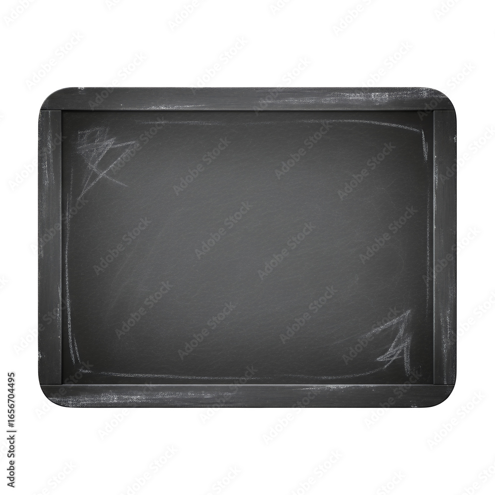 Fototapeta premium Empty Blackboard Chalkboard Frame for Education Learning Teaching and School Concepts