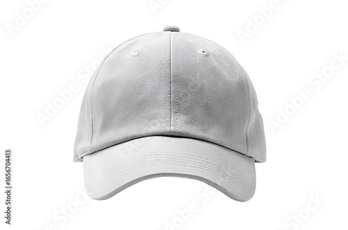 Three yellow flowers on a white background, in the style of a stock photoe. - Light gray plain solid-color dad hat mockup, front view, white background, flat lay  (2)