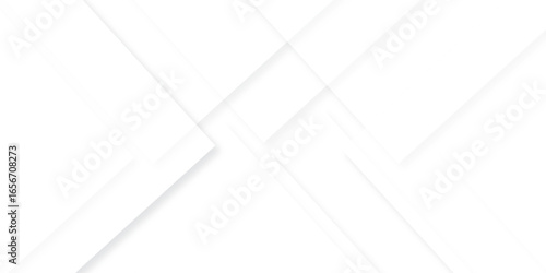Abstract geometric technology background  white color box line banner digital triangular element paper surface .	
