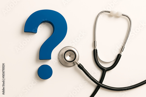 stethoscope on white background