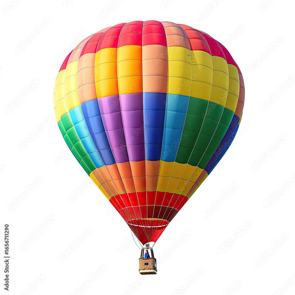 Obraz premium Colorful hot air balloon against black background (11)