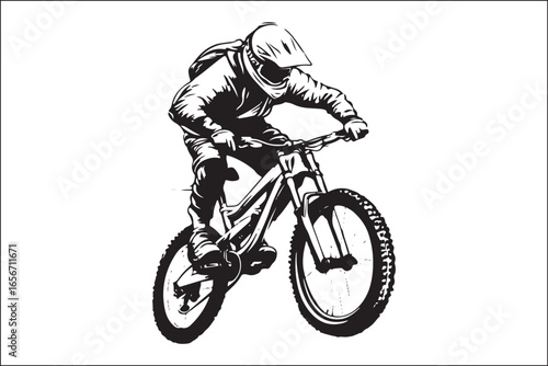 Urban Cyclist Vibes  Bold Black Bicycle Silhouette