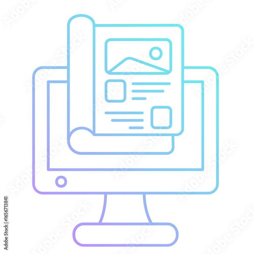 Gradient Digital Magazine Icon