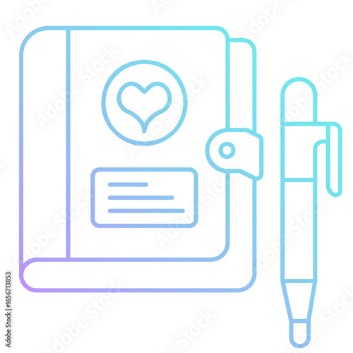 Gradient Diary Icon