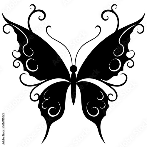 set of butterflies