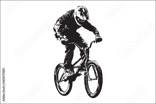 Mountain Biking Silhouette Pack | Extreme Cycling Vector Set