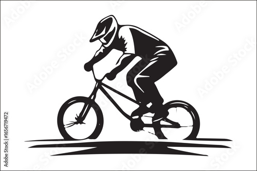 Mountain Biking Silhouette Pack | Extreme Cycling Vector Set