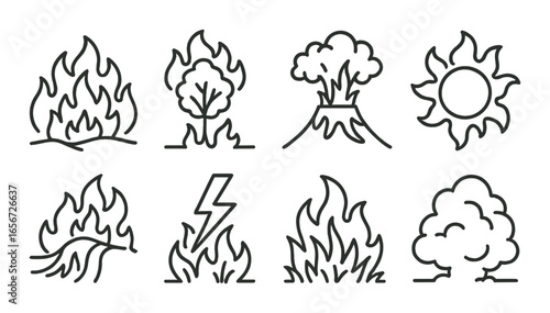 Seafood variety: shrimp, crab, mussel, salmon, lobster, scallop, oyster, sushi icons
