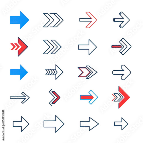Collection of diverse neon glowing arrow symbols pointing rightward on a dark canvas transparent background Free Download Collection of diverse neon glowing arrow symbols pointing rightward on a dark canvas transparent background - GFXLoad