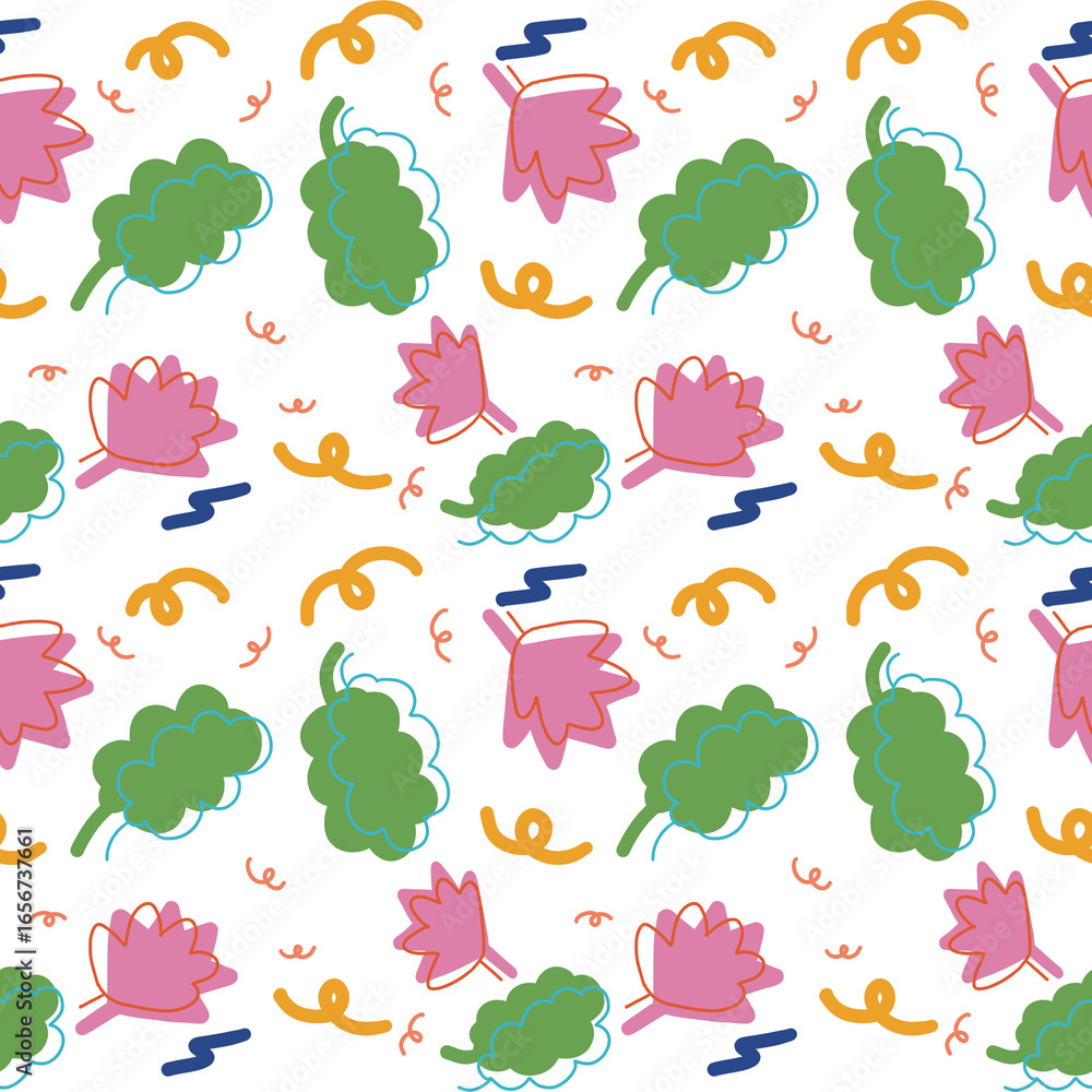 Obraz premium seamless pattern with vegetables