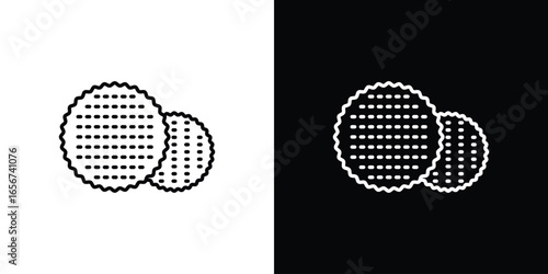 Matzah Crackers Icon, Isolated on White Background