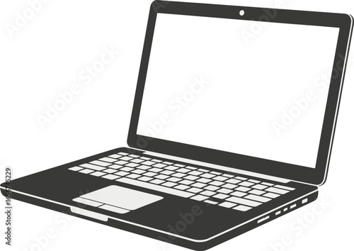 laptop computer with blank screen silhouette royalty free stock photos premium quality