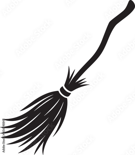 witch broomstick silhouette royalty free stock photos premium quality