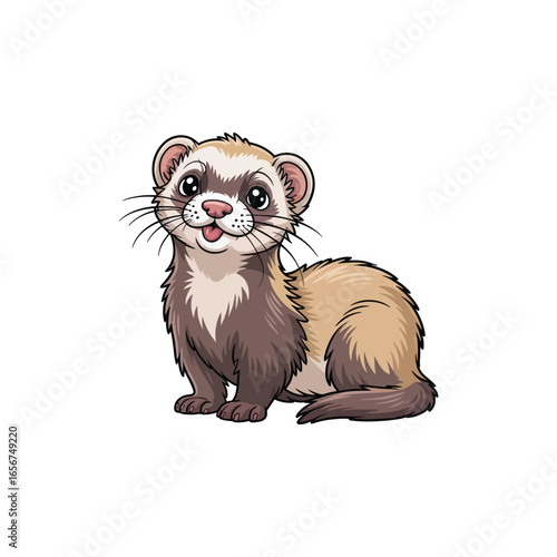 Ferret vector clipart design