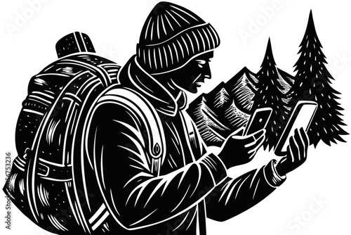 Hiking Adventure with Mobile Navigation