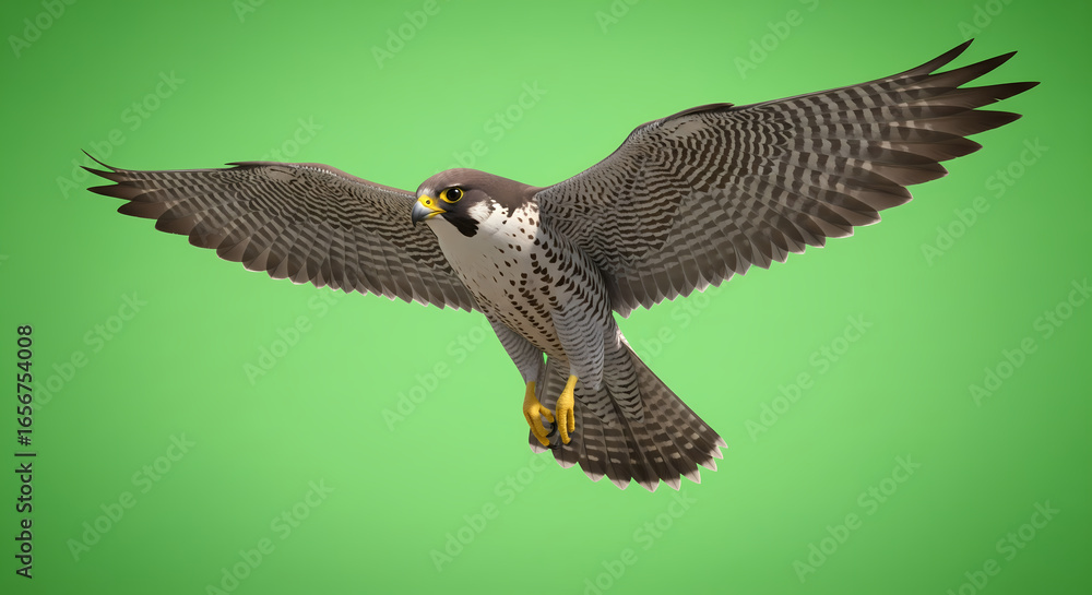Obraz premium Peregrine Falcon in Flight. (1)