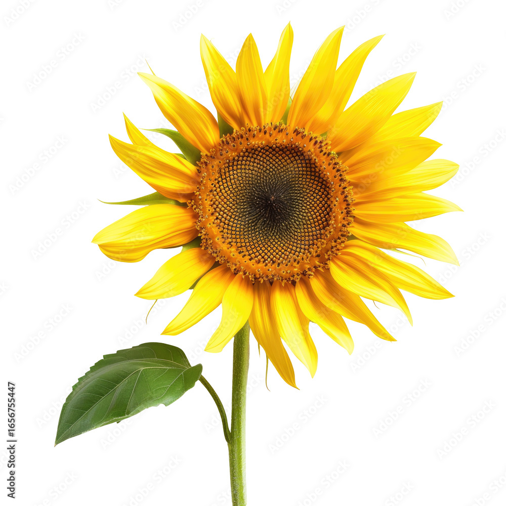 Fototapeta premium and keyword list based on the image you sent... Bright Sunflower Blooming Openly in Field Summer Radiance.