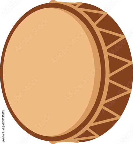 A traditional Malay Kompang hand drum