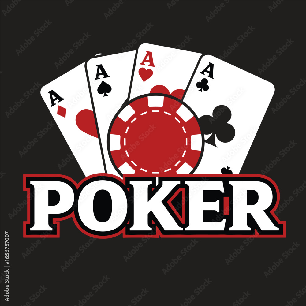 Obraz premium Retro casino and poker monochrome logo sign badge vector isolated. Vintage gambling and casino logo vector design. Vintage design element for casino and gambling in white background
